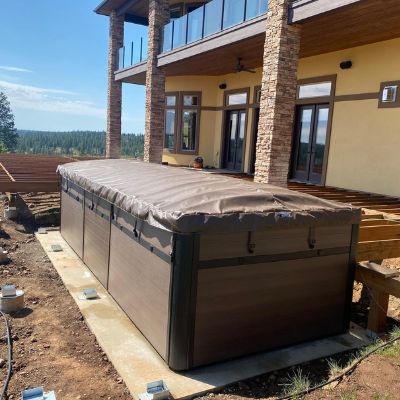 swim spa delivery and install spoakane valley