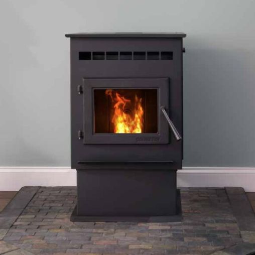 quadra fire pellet stove outfitter I front